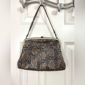 HOBO - Lana Metallic Snakeskin Handle Bag